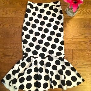Polka Dot Mermaid Skirt